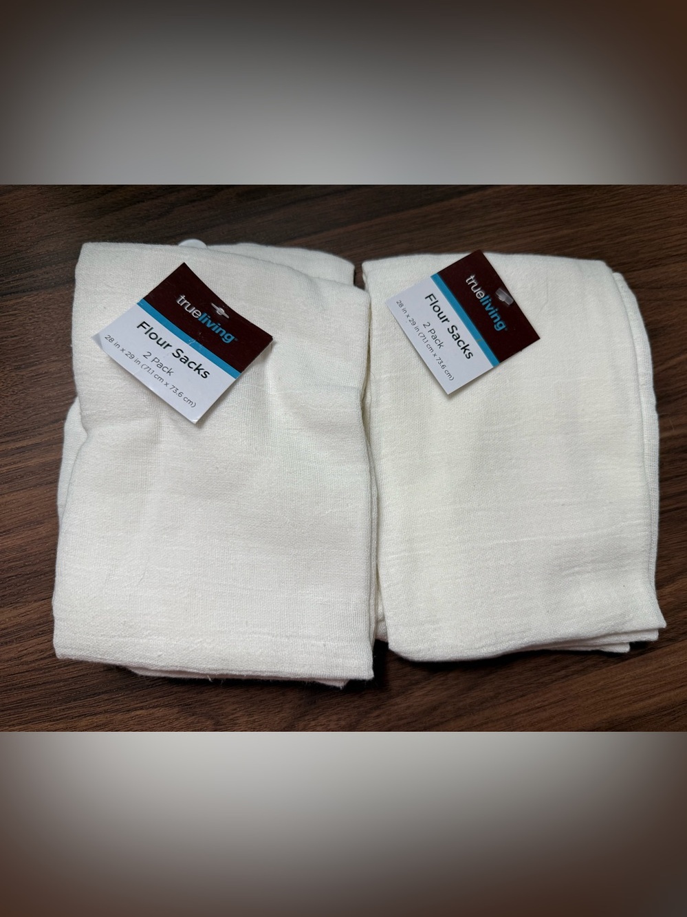 White Flour Sacks - 2-Pack All-Purpose Kitchen Towels 4 total